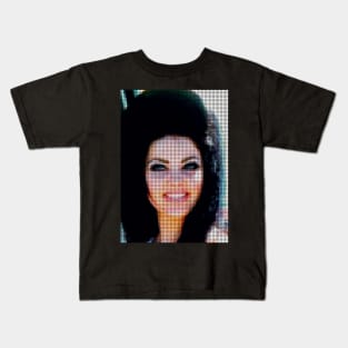 Priscilla Presley Dot Art Vintage Kids T-Shirt